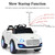 Costway 6V Kids Ride On Car Electric Battery Power RC Remote Control & Doors w/ MP3 Red/White/Golden - TY564944WH