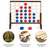 Costway Giant 4 In A Row Game Wood Board Connect Game Toy For Adults Kids w/Carrying bag Natural