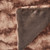 Chestnut Brown Contemporary Polyester Throw Blanket 50" x 60"