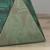 20.25" Malachite Green Contemporary Accent Side Table
