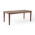 76" Walnut Brown Contemporary Handcrafted Rectangular Dining Table