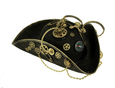 Cold Foil [Pirate] Tip the Barkeep/心付け KBW-HAT039G-steampunk-hat-gold