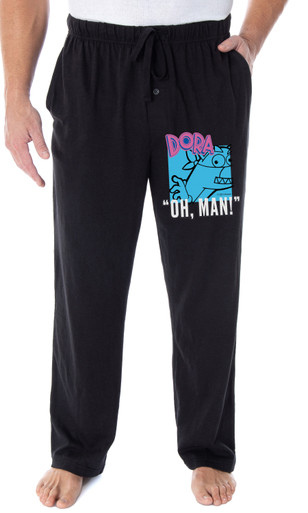 Nickelodeon Adult Dora the Explorer Swiper the Fox Oh Man! Pajama Pants ...