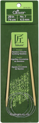 Clover Takumi Bamboo Circular Knitting Needles 29 Size 17