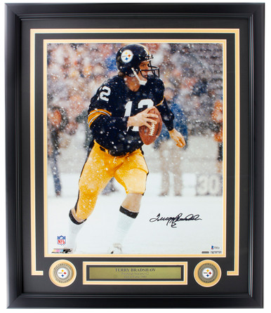 Terry Bradshaw Signed Pittsburgh Steelers 16x20 Photo BAS Hologram