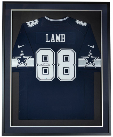 Cowboys CeeDee Lamb Signed Navy Blue Thanksgiving Nike Game Jersey Fanatics