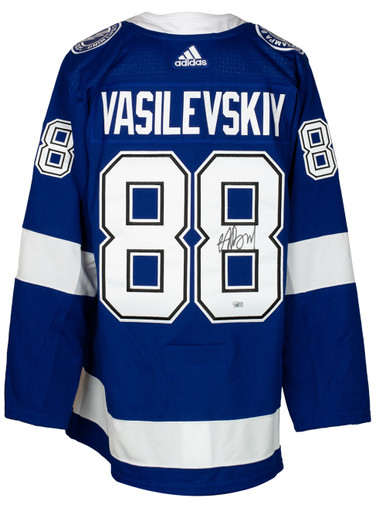 Fanatics Authentic Andrei Vasilevskiy Tampa Bay Lightning Autographed Blue Adidas Authentic Jersey