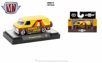 M2 Machines 1:64 Auto Authentic 1971 Chevrolet Van G10 RELEASE 78