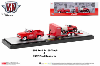 M2 Machines Coca Cola 1956 Ford F-100 Camion Ford Roadster TW31 24-03 M2 Machines Coca Cola 1956 Ford F-100 Camion Ford Roadster TW31 24-03