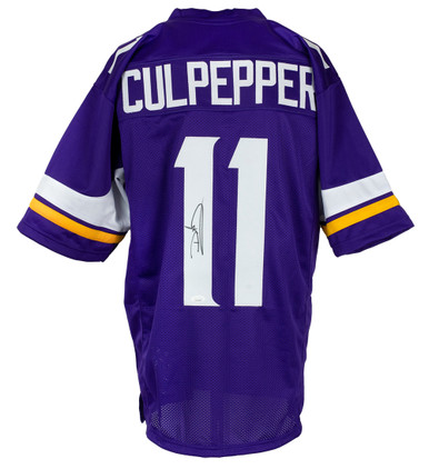 Daunte Culpepper Autographed Minnesota Vikings Custom Purple Football Jersey  JSA at 's Sports Collectibles Store