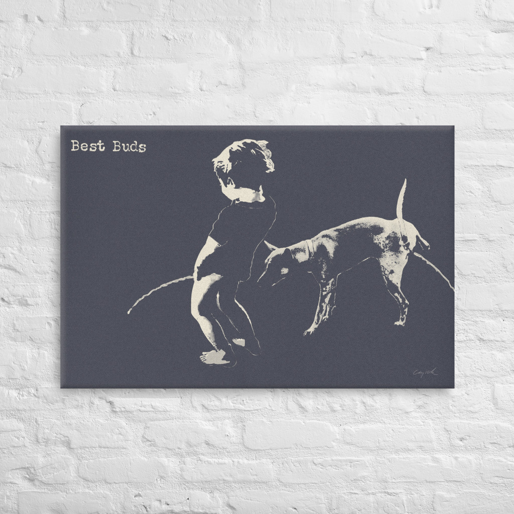 BEST BUDS - Canvas Print - 2 sizes - FREE SHIPPING
