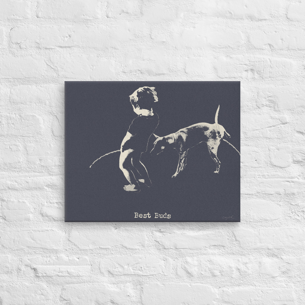 BEST BUDS - Canvas Print - 2 sizes - FREE SHIPPING