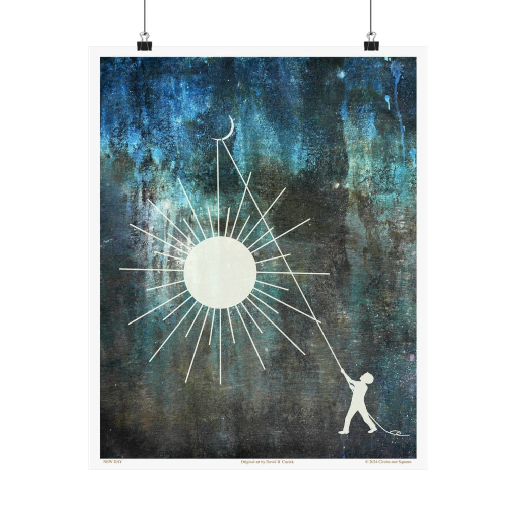 NEW DAY - boy - poster - 3 sizes - FREE SHIPPING 