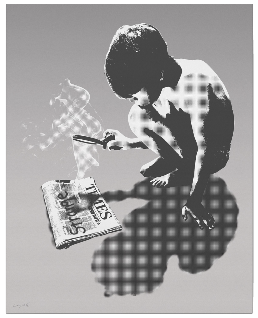 16x20 STRANGE TIMES canvas print