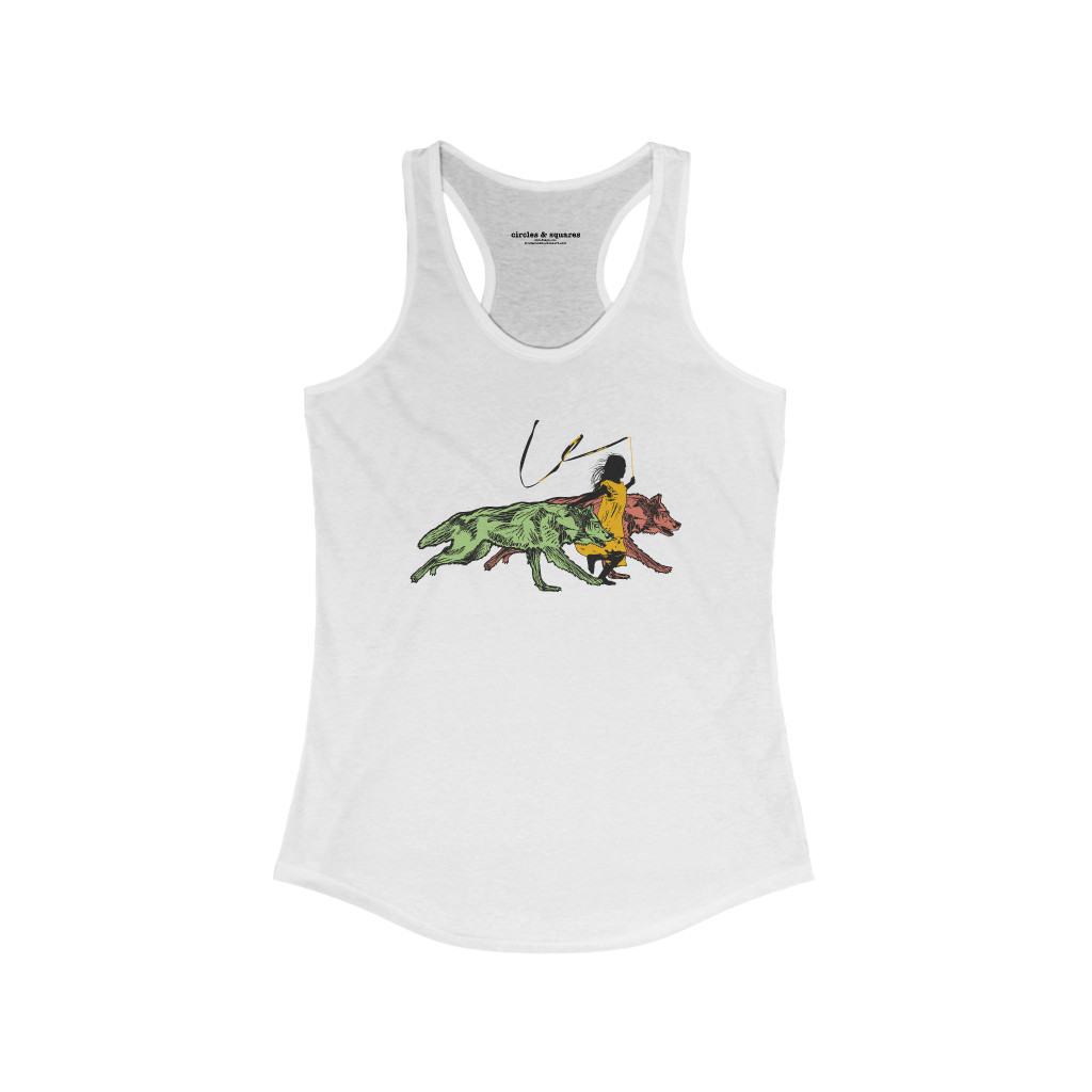 RUNNING WITH WOLVES - women's racerback tank top