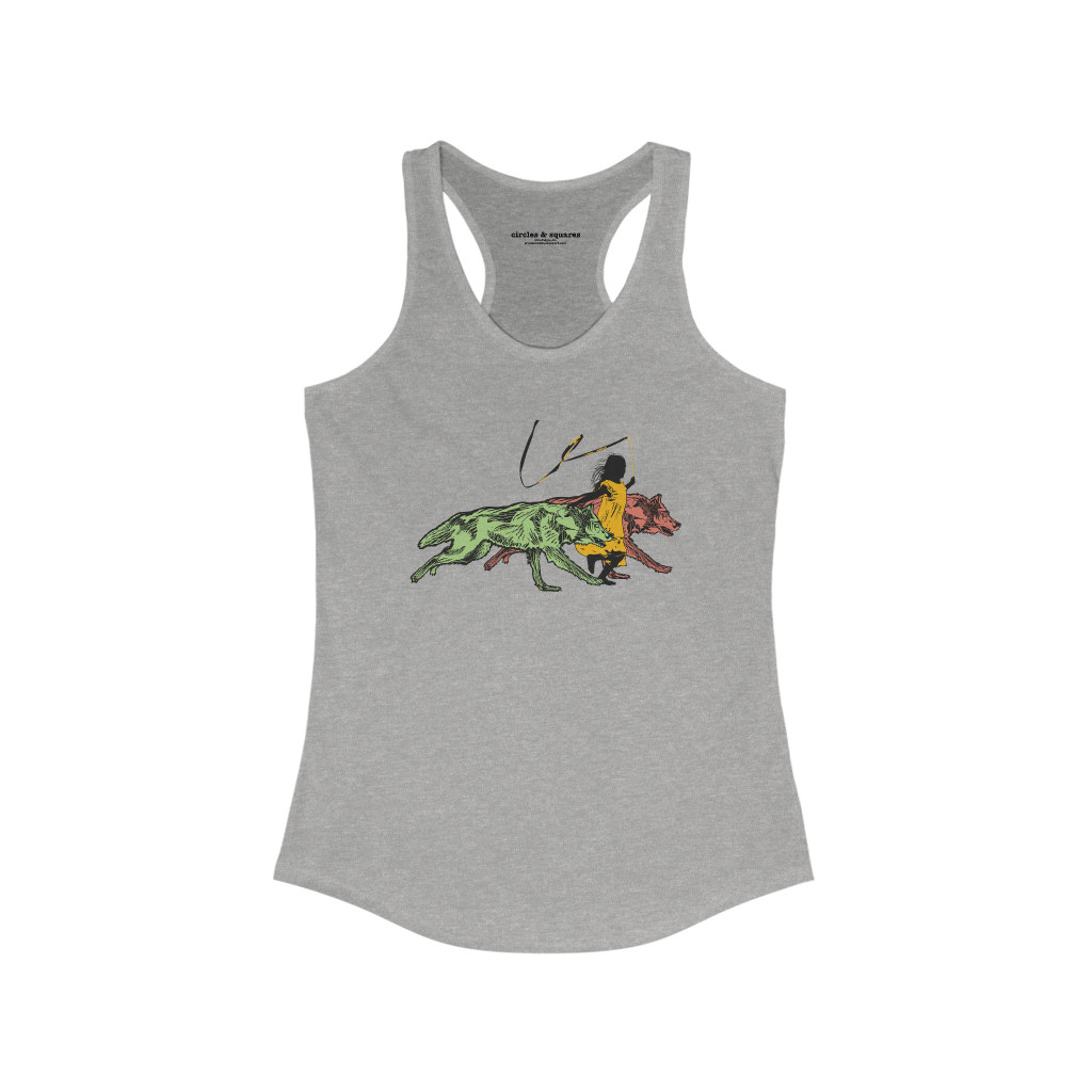 RUNNING WITH WOLVES - women's racerback tank top