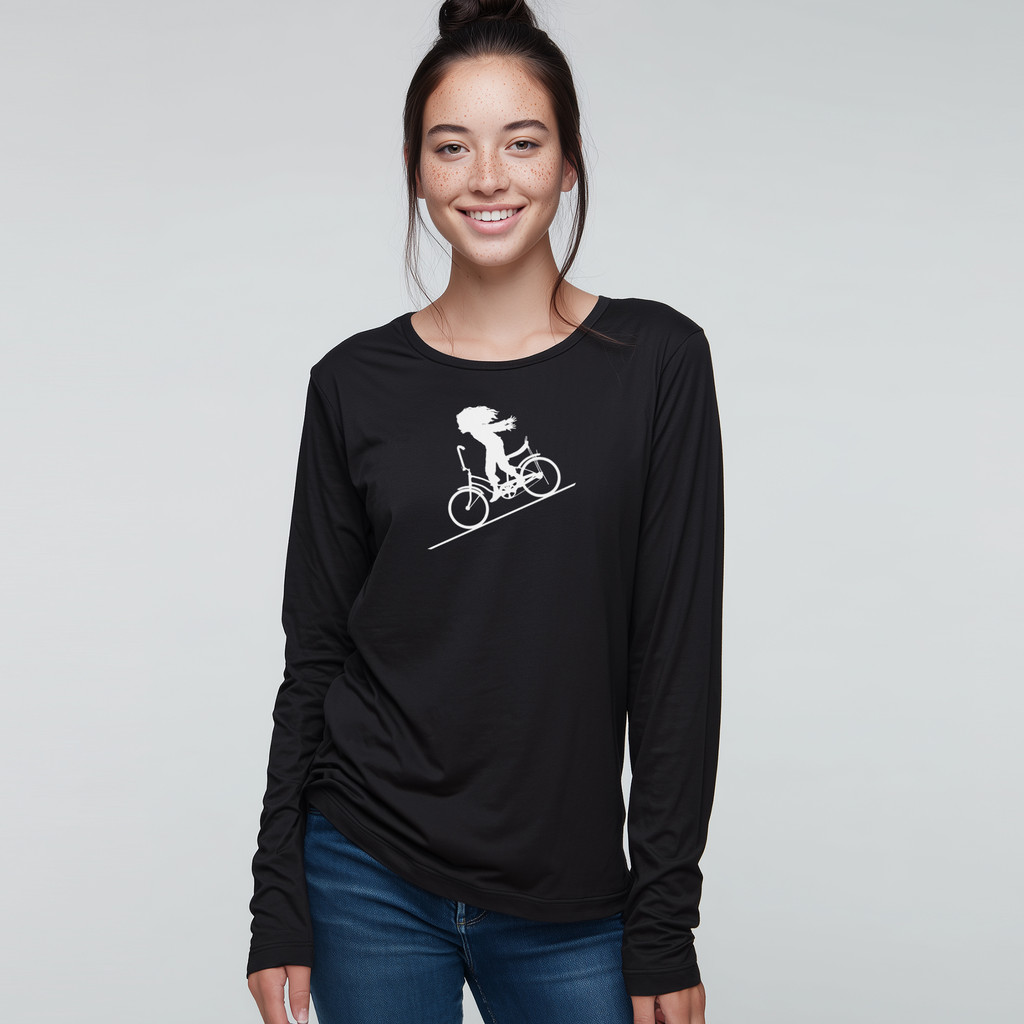 FASTER FASTER (girl) - long sleeve unisex tee for men and women - FREE SHIPPING