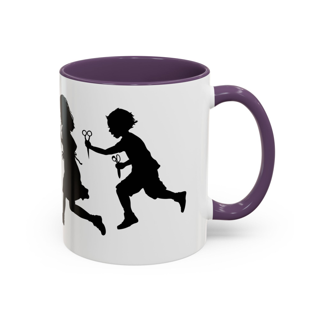 RUNNING WITH SCISSORS Accent Coffee Mug 11oz - FREE SHIPPING