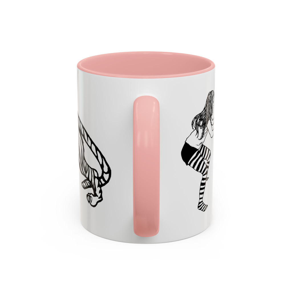 FIERCE (black and white) - Accent Coffee Mug (11oz) - FREE SHIPPING 