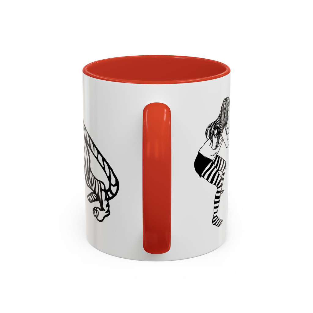 FIERCE (black and white) - Accent Coffee Mug (11oz) - FREE SHIPPING 