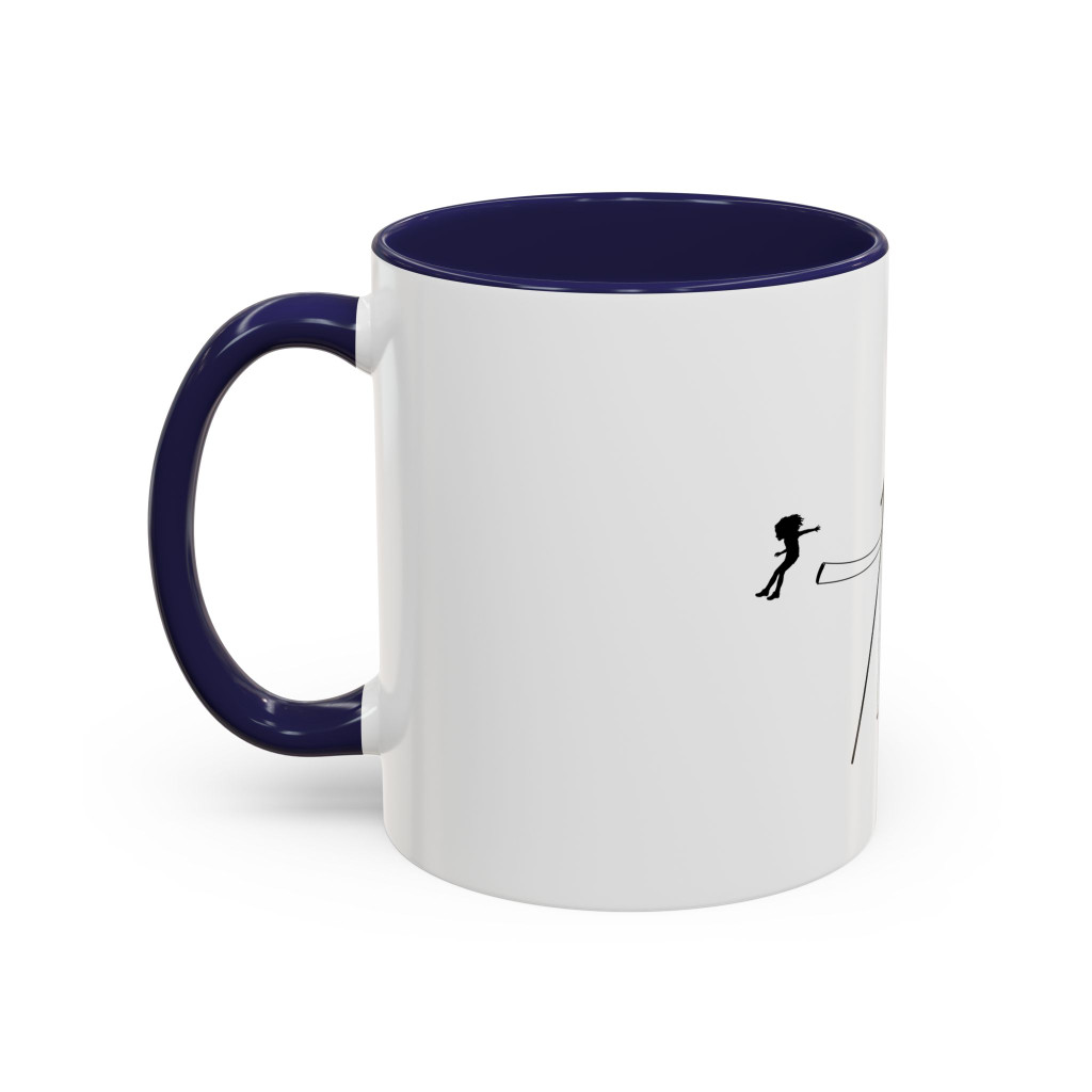 Jump (girl) - Accent Coffee Mug (11oz) - FREE SHIPPING 