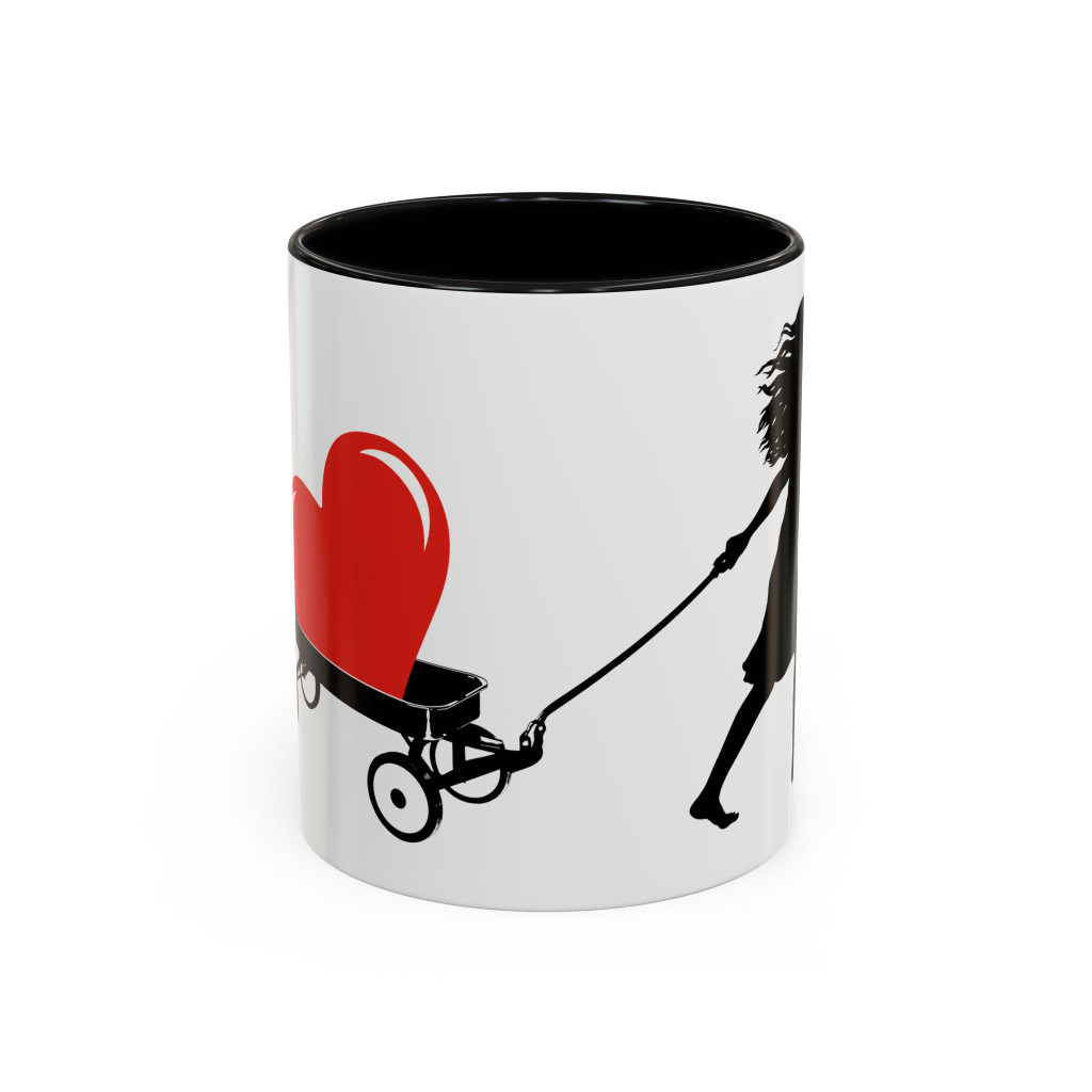HEART TOO BIG TO CARRY - Accent Coffee Mug (11oz) - FREE SHIPPING