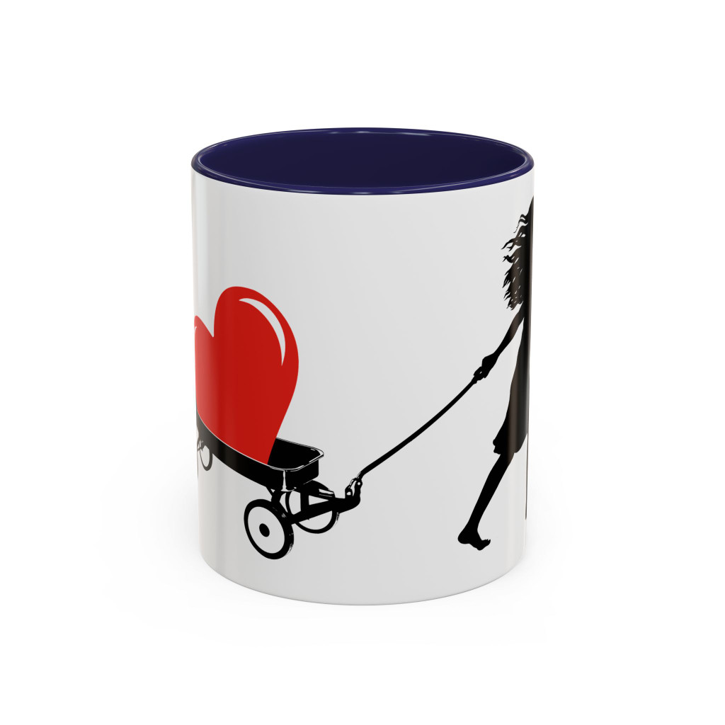 HEART TOO BIG TO CARRY - Accent Coffee Mug (11oz) - FREE SHIPPING