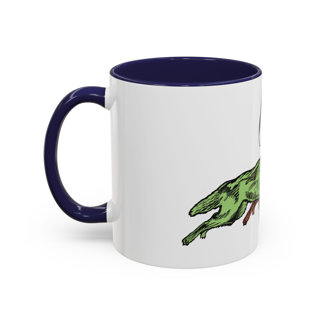 RUNNING WITH WOLVES (colorful) - Accent Coffee Mug (11oz) - FREE SHIPPING 