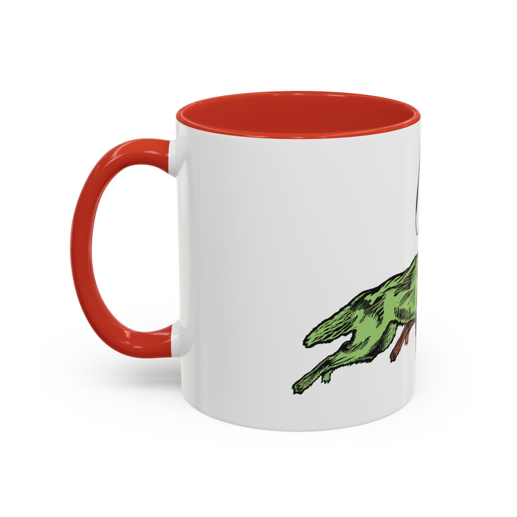 RUNNING WITH WOLVES (colorful) - Accent Coffee Mug (11oz) - FREE SHIPPING 