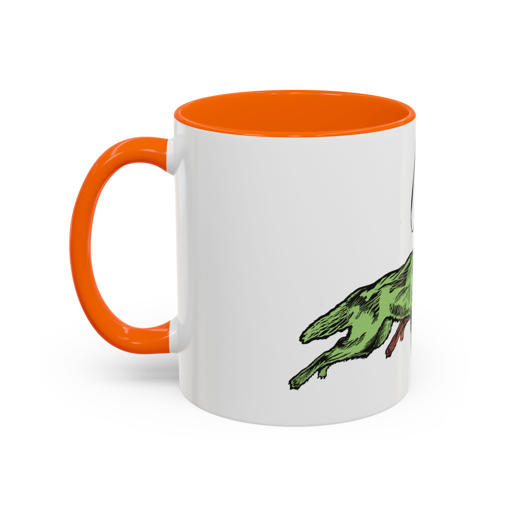 RUNNING WITH WOLVES (colorful) - Accent Coffee Mug (11oz) - FREE SHIPPING 