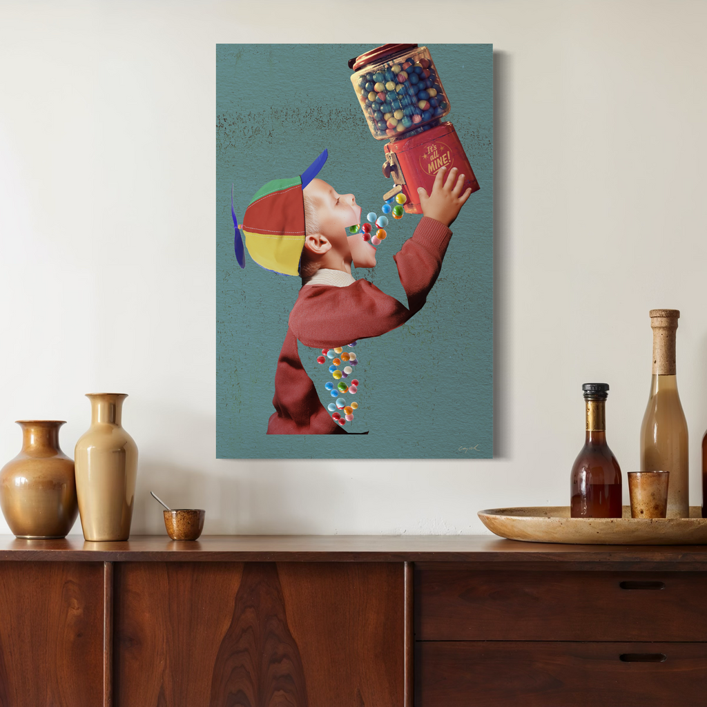 IT'S ALL MINE  - Canvas Print - 2 sizes - FREE SHIPPING 