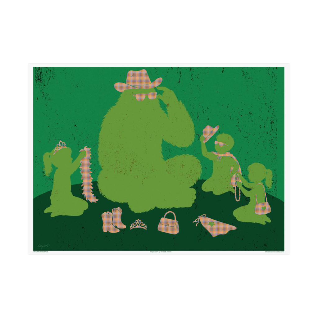 UNLIKELY FRIEND - poster - 3 sizes - FREE SHIPPING 