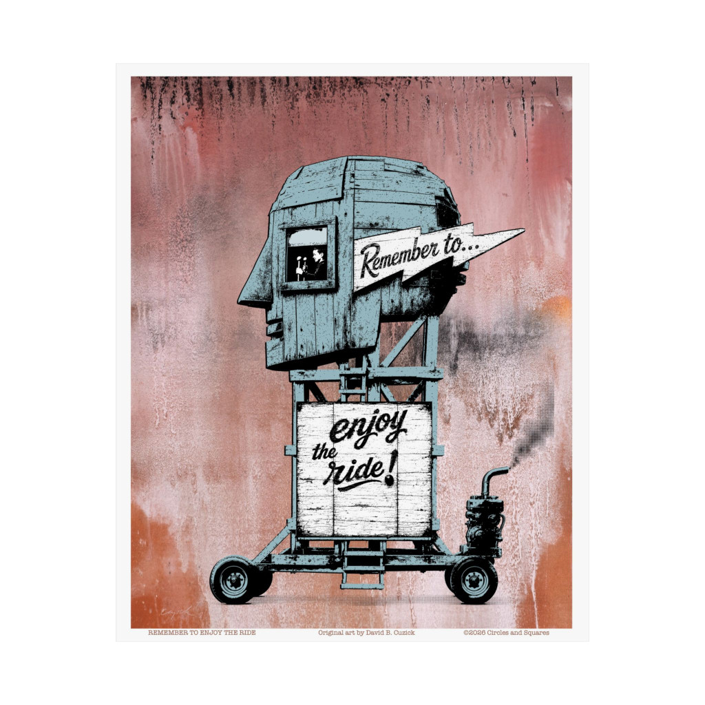 REMEMBER TO ENJOY THE RIDE - poster - 3 sizes - FREE SHIPPING 