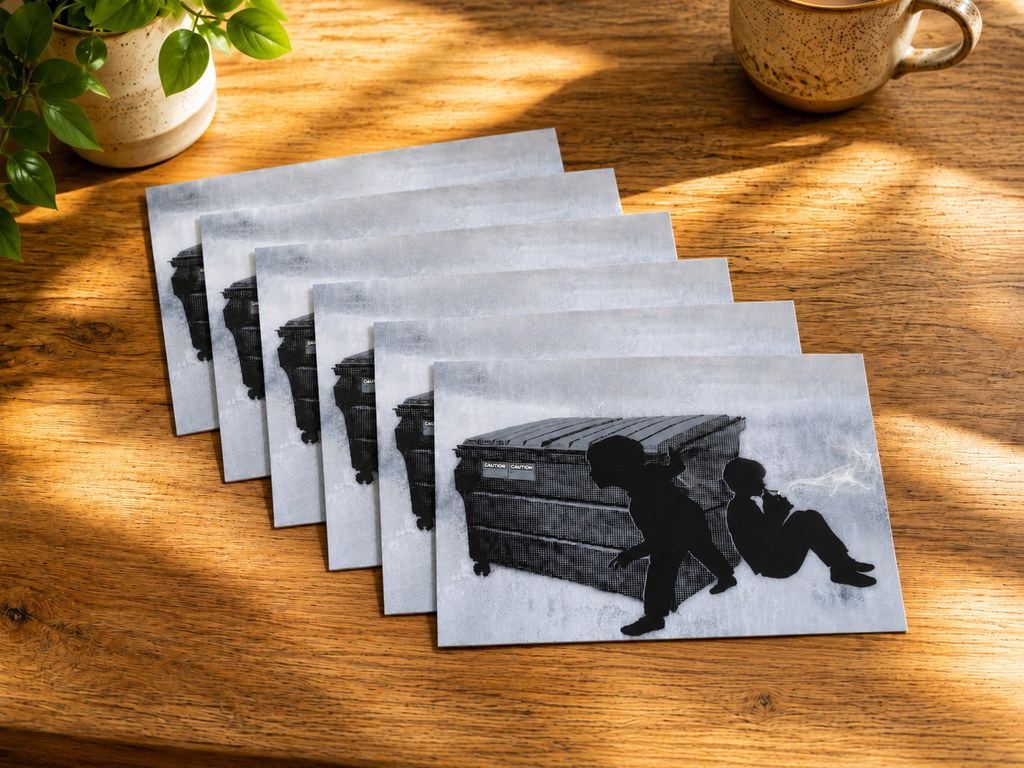 CAUTION CAUTION - greeting card with envelope - single and multi pack. Free shipping 
