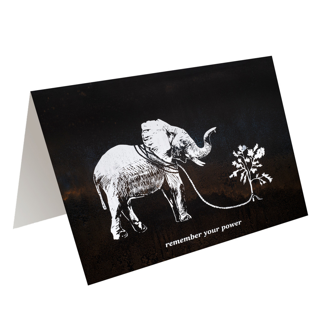 REMEMBER YOUR POWER - greeting card with envelope - single and multi pack. Free shipping 