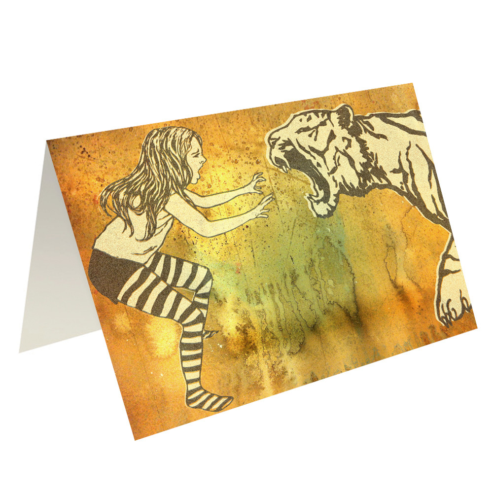 FIERCE - greeting card with envelope - single and multi pack. Free shipping 
