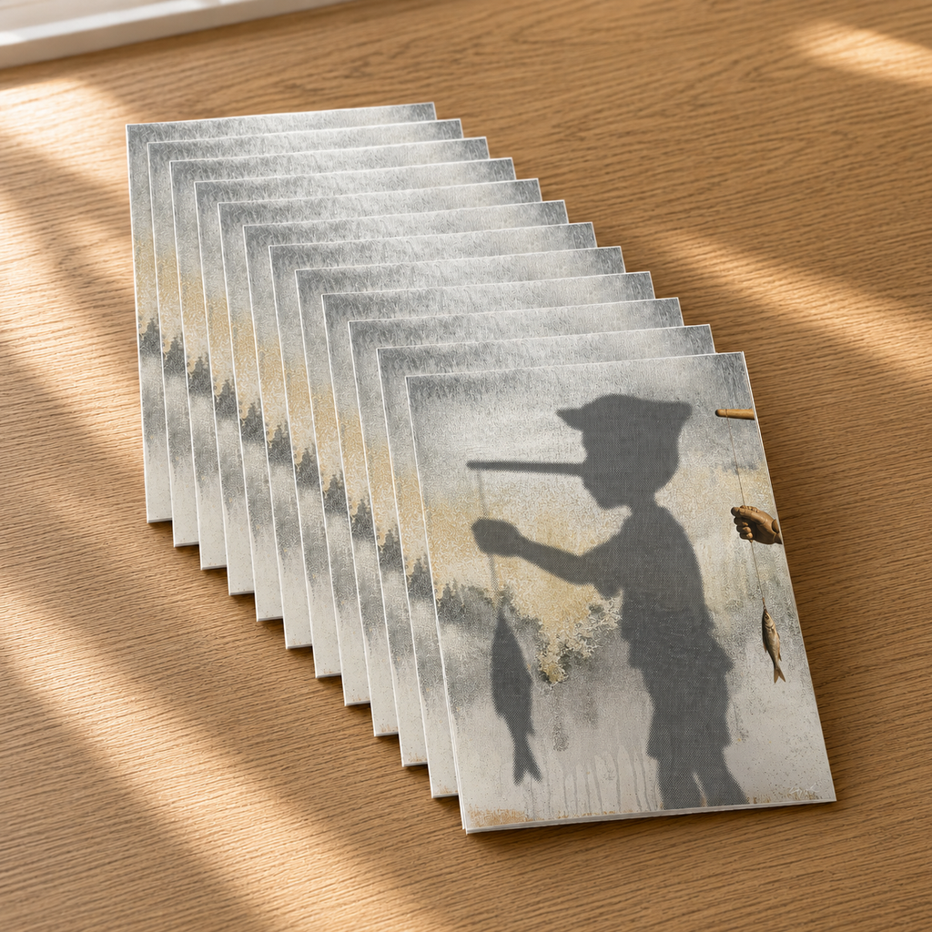 ANOTHER FISH STORY - greeting card with envelope - single and multi pack. Free shipping 