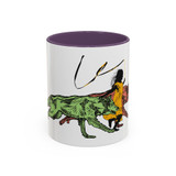 RUNNING WITH WOLVES (colorful) - Accent Coffee Mug (11oz) - FREE SHIPPING 
