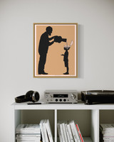 ALL THE GOOD STUFF - Grandfather and grandson - poster - 3 sizes - FREE SHIPPING 