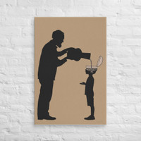 ALL THE GOOD STUFF - Grandfather and grandson - canvas - 24x36 inches