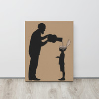 ALL THE GOOD STUFF - Grandfather and grandson - canvas - 2 sizes - FREE SHIPPING 