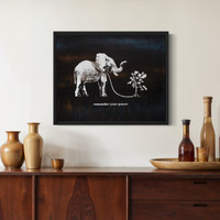 SOLD - Remember Your Power #6 of 15 limited edition - one-of-a-kind, satin varnished on wood panel - FREE USA SHIPPING