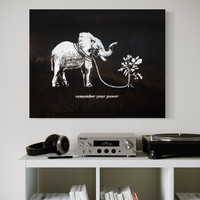 Remember Your Power #7 of 15 limited edition - one-of-a-kind, satin varnished on wood panel - FREE USA SHIPPING