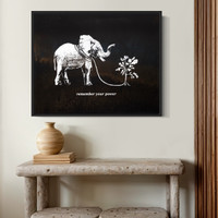 Remember Your Power #7 of 15 limited edition - one-of-a-kind, satin varnished on wood panel - FREE USA SHIPPING