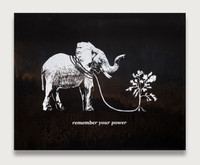Remember Your Power - #7 of 15 limited edition on wood panel