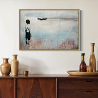 WONDER - #5 of 15 one-of-a-kind, varnished canvas - FREE USA SHIPPING