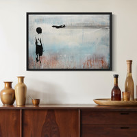 WONDER - #5 of 15 one-of-a-kind, varnished canvas - FREE USA SHIPPING