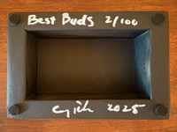 Mini Resin Mounted Block Prints - BEST BUDS - FREE SHIPPING