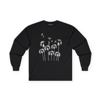 DANDELION DREAM - long sleeve unisex tee for men and women - FREE SHIPPING