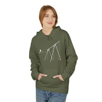 JUMP (girl) - Unisex Fleece Hoodie - FREE SHIPPING